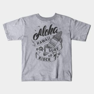 hawaiian surfing aloha Kids T-Shirt